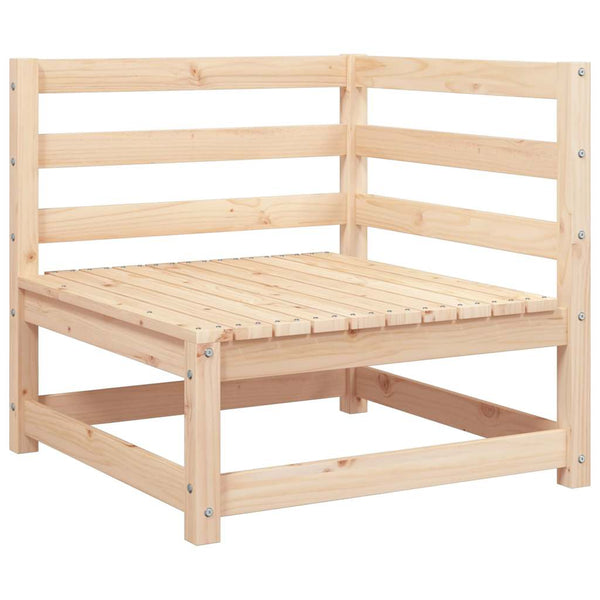 Garten Ecksofa Set Kiefer Massivholz 2 Stk