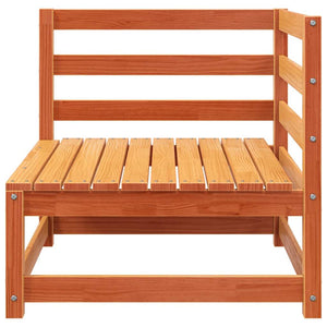 Garten Ecksofa Set, Massivholz Kiefer, Wachsbraun