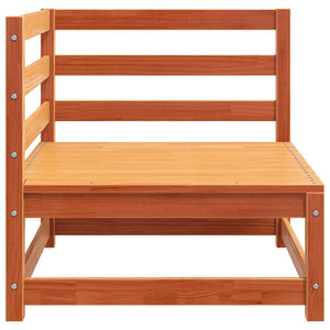Garten Ecksofa Set, Massivholz Kiefer, Wachsbraun