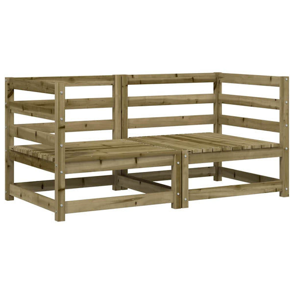 Garten Ecksofas 2er Set Kiefer Imprägniert