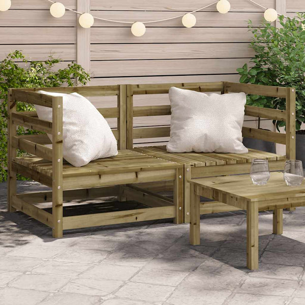 Garten Ecksofas 2er Set Kiefer Imprägniert