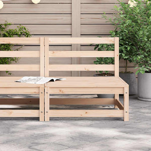 Gartensofa ohne Armlehnen Kiefer Massivholz 70x70 cm