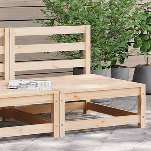 Gartensofa ohne Armlehnen Kiefer Massivholz 70x70 cm