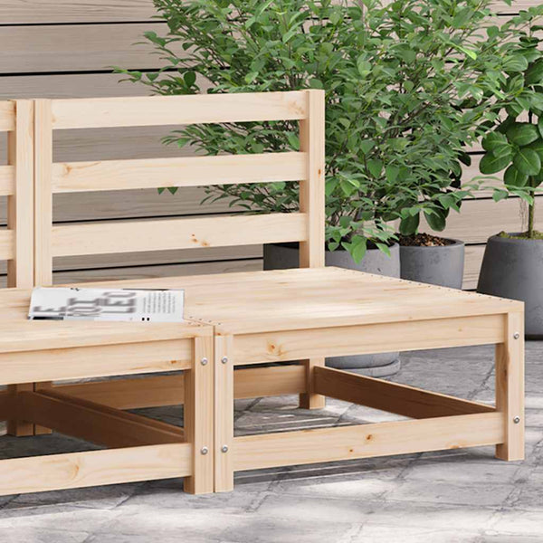 Gartensofa ohne Armlehnen Kiefer Massivholz 70x70 cm