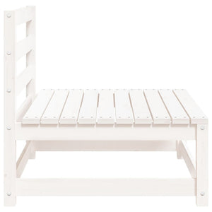 Gartensofa ohne Armlehnen, Weißes Kiefernholz