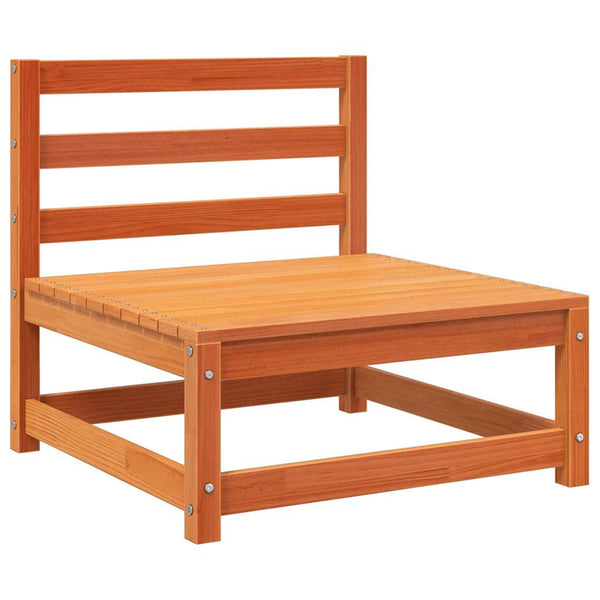 Gartensofa ohne Armlehnen, Wachsbraun