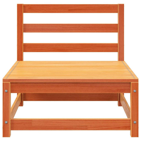 Gartensofa ohne Armlehnen, Wachsbraun