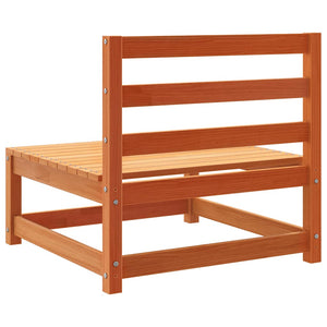 Gartensofa ohne Armlehnen, Wachsbraun