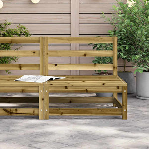 Gartensofa ohne Armlehne Kiefer 70x70 cm