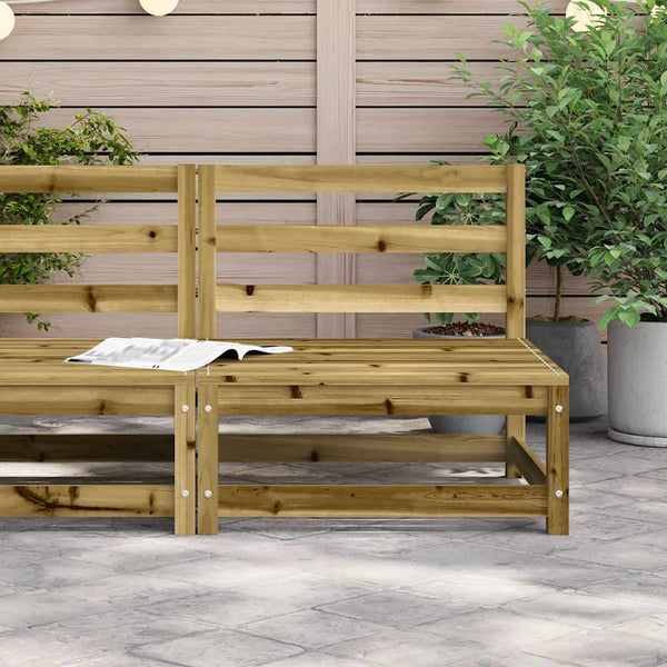 Gartensofa ohne Armlehne Kiefer 70x70 cm