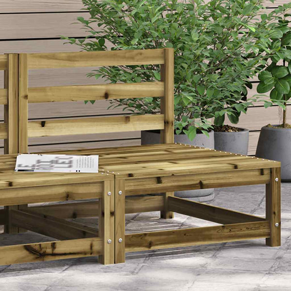 Gartensofa ohne Armlehne Kiefer 70x70 cm
