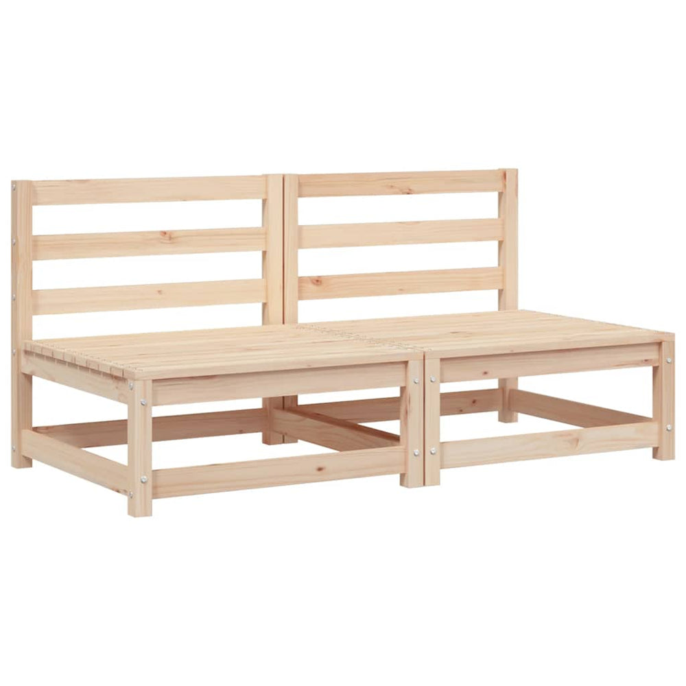 2er Set Gartensofas ohne Armlehne Kiefer