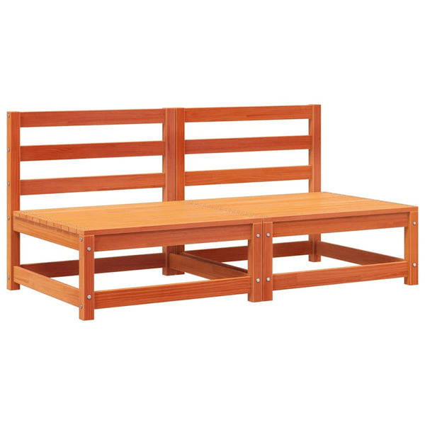 Gartensofas ohne Armlehne, 2er Set, Kiefer
