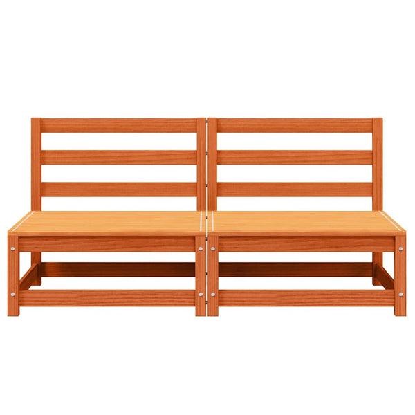 Gartensofas ohne Armlehne, 2er Set, Kiefer