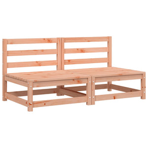 Gartensofa ohne Armlehnen 2er Set Douglasienholz