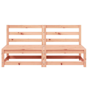 Gartensofa ohne Armlehnen 2er Set Douglasienholz