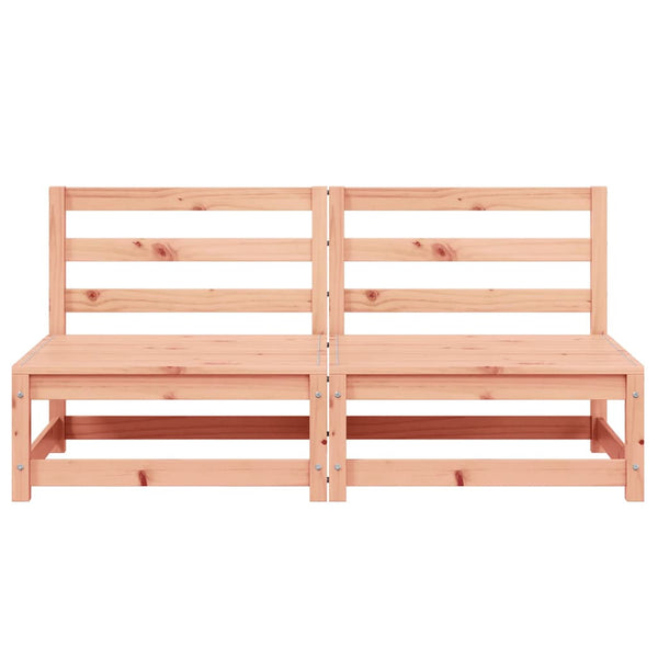 Gartensofa ohne Armlehnen 2er Set Douglasienholz