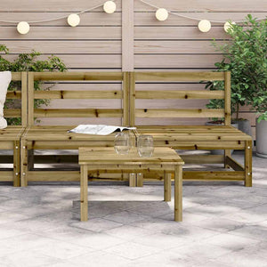 Gartensofas ohne Armlehnen 2er Set Kiefer