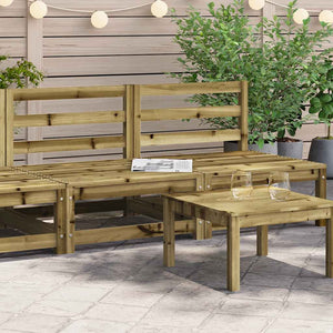 Gartensofas ohne Armlehnen 2er Set Kiefer