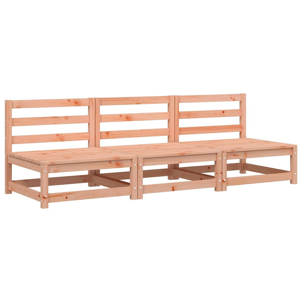 vidaXL Canapés de jardin sans accoudoirs 3 pcs 70x70x67 cm Bois de douglas