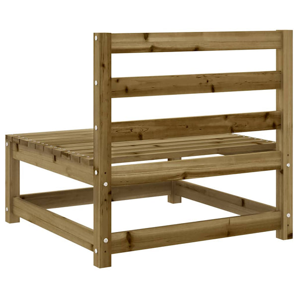3er Gartensofa ohne Armlehne Kiefer 70x70x67cm