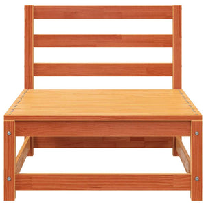 2-Sitzer Gartensofa Kiefer Massivholz Wachsbraun