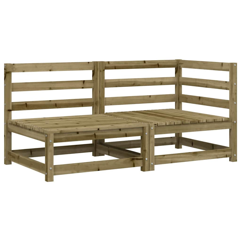 2-Sitzer Gartensofa Kiefer Imprägniert