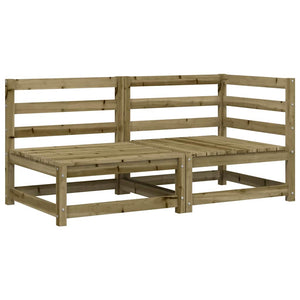 2-Sitzer Gartensofa Kiefer Imprägniert