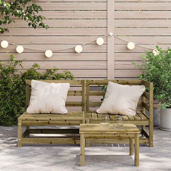 2-Sitzer Gartensofa Kiefer Imprägniert