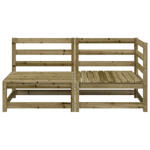 2-Sitzer Gartensofa Kiefer Imprägniert
