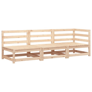 3-Sitzer Gartensofa Kiefer Massivholz
