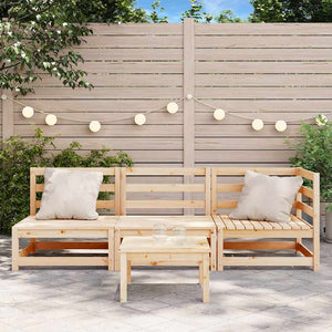3-Sitzer Gartensofa Kiefer Massivholz
