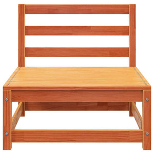 3-Sitzer Gartensofa Kiefer Massivholz Wachsbraun