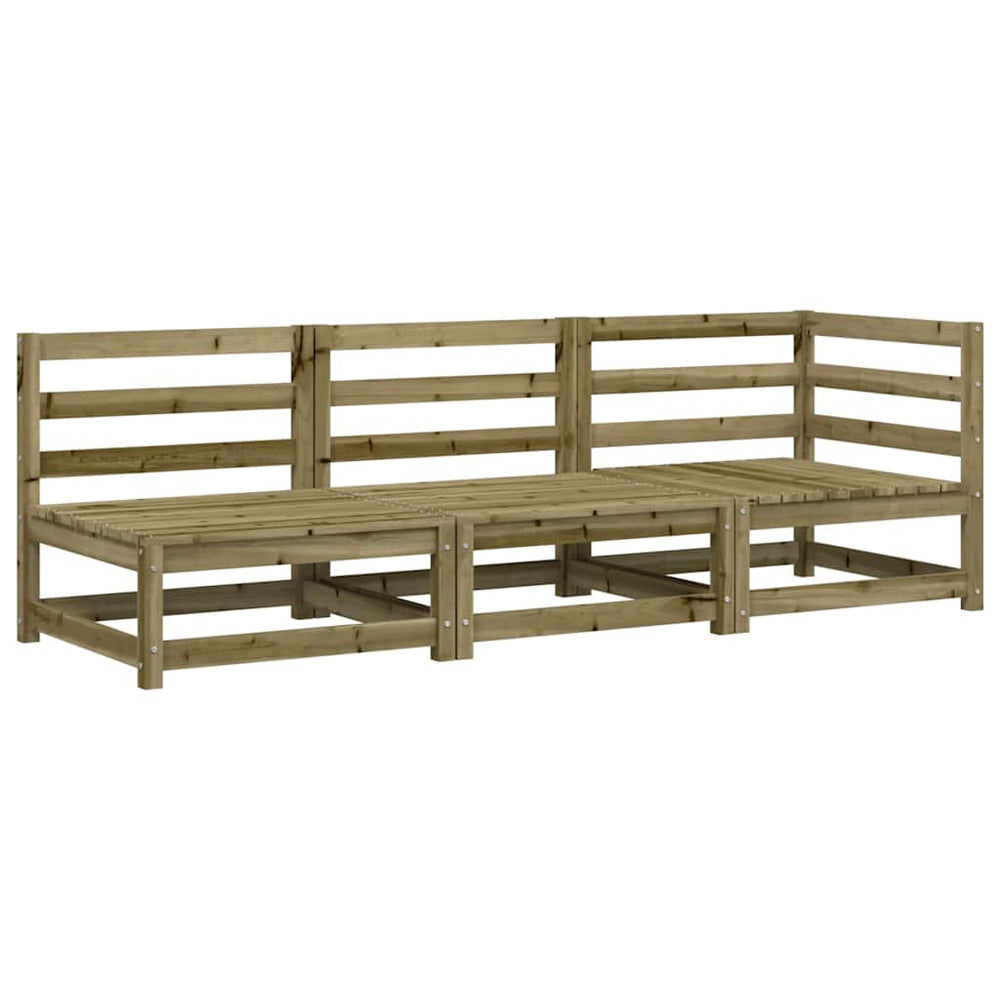 3-Sitzer Gartensofa aus Kiefernholz