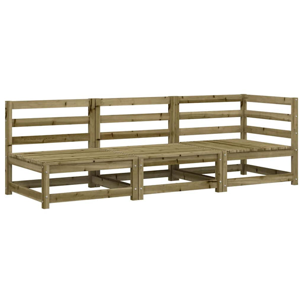 3-Sitzer Gartensofa aus Kiefernholz