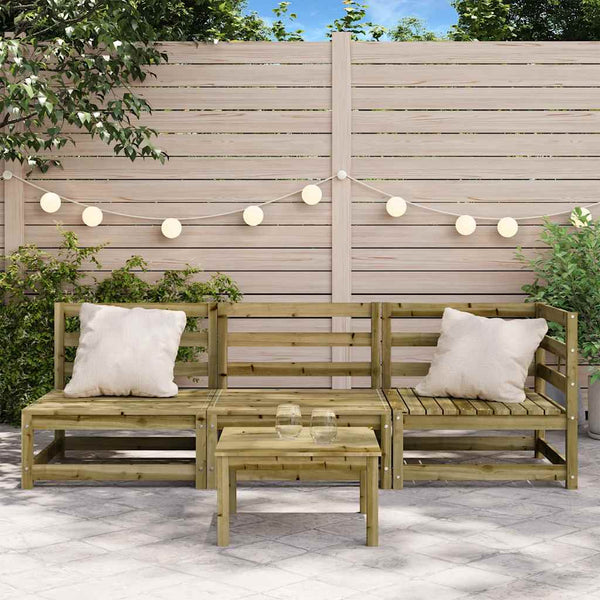 3-Sitzer Gartensofa aus Kiefernholz