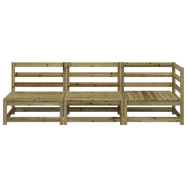 3-Sitzer Gartensofa aus Kiefernholz