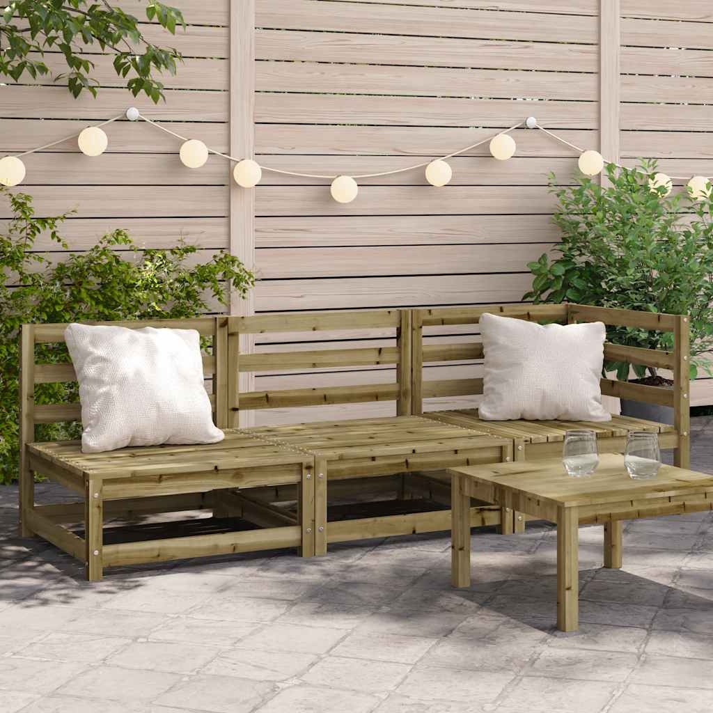 3-Sitzer Gartensofa aus Kiefernholz