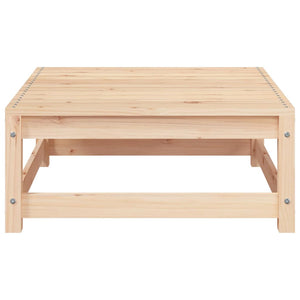 Gartensofa ohne Armlehne mit Hocker Kieferholz