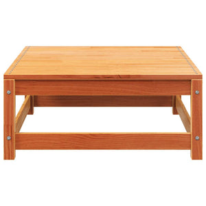 Gartensofa Kiefer mit Hocker, Wachsbraun