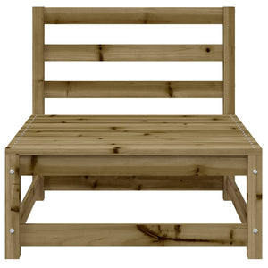 Gartensofa mit Hocker aus Kiefernholz