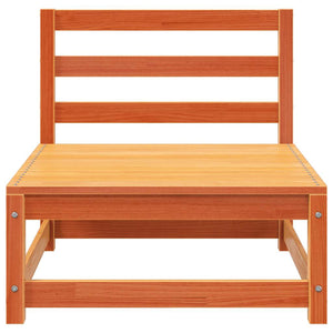 Gartensofa 2-Sitzer mit Hocker, Wachsbraun