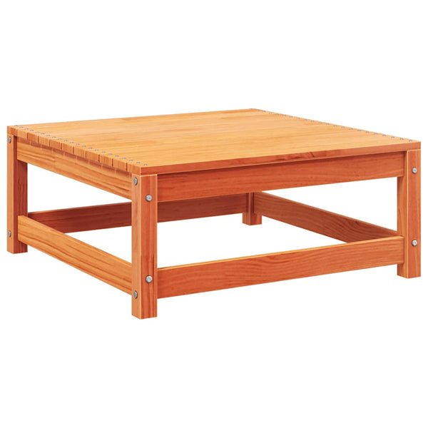 Gartensofa 2-Sitzer mit Hocker, Wachsbraun