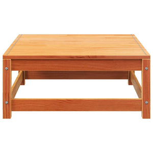 Gartensofa 2-Sitzer mit Hocker, Wachsbraun