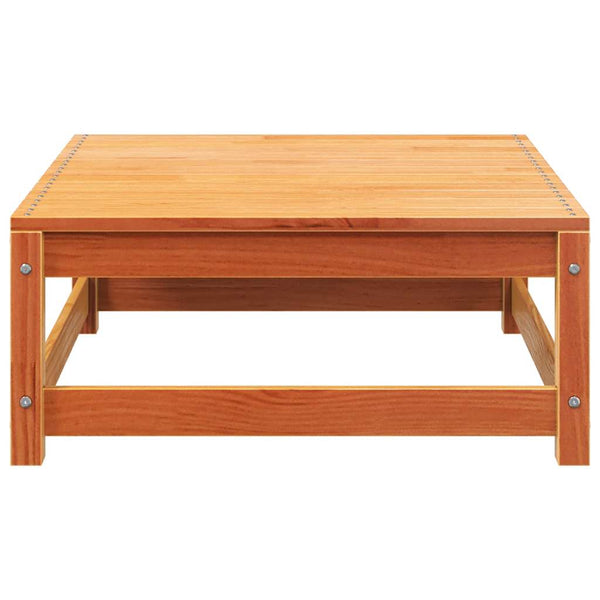 Gartensofa 2-Sitzer mit Hocker, Wachsbraun