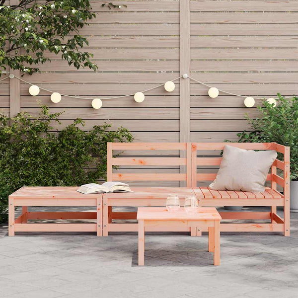 Gartensofa mit Hocker Douglasie 2-Sitzer