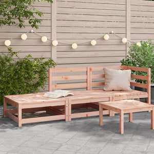 Gartensofa mit Hocker Douglasie 2-Sitzer