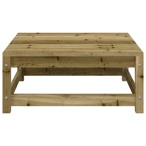 Gartensofa 2-Sitzer mit Hocker, Kiefer imprägniert
