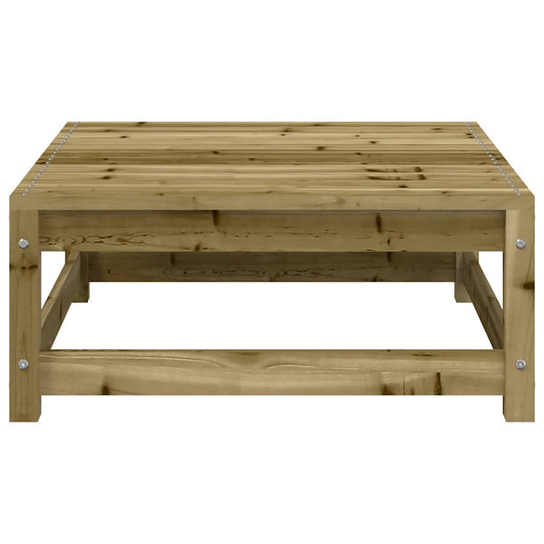 Gartensofa 2-Sitzer mit Hocker, Kiefer imprägniert