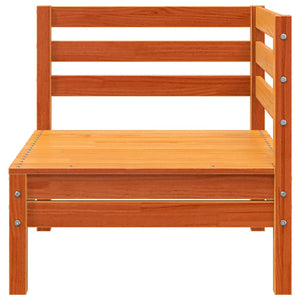 Garten Ecksofa Kiefer Massivholz Wachsbraun